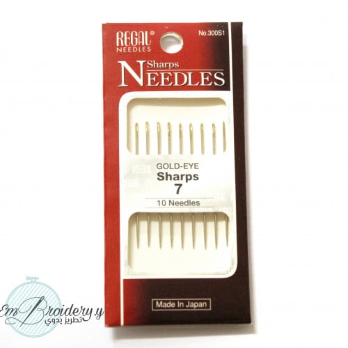 إبر للحشو للخيط واحد Sharps - مقاس 7