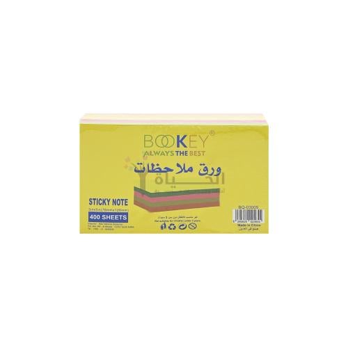 ورق ملاحظات ملون لاصق - 3x5 انش