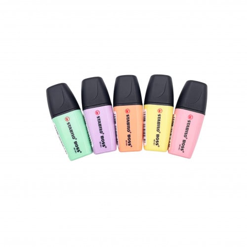 أقلام التظليل بوس ميني من ستابيلو - 5 ألوان