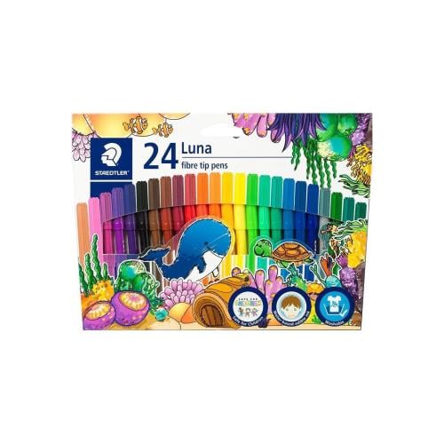 أقلام تلوين فلوماستر - 24 لون - ستادلر