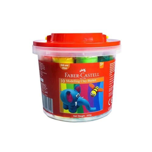 صلصال 10 ألوان- 500 جرام - فابر كاستل