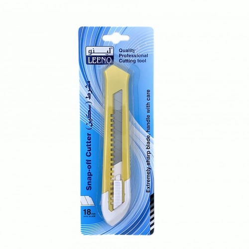 مشرط بلاستيك لينو بقفل أمان - حجم وسط 18 مم - عدة...