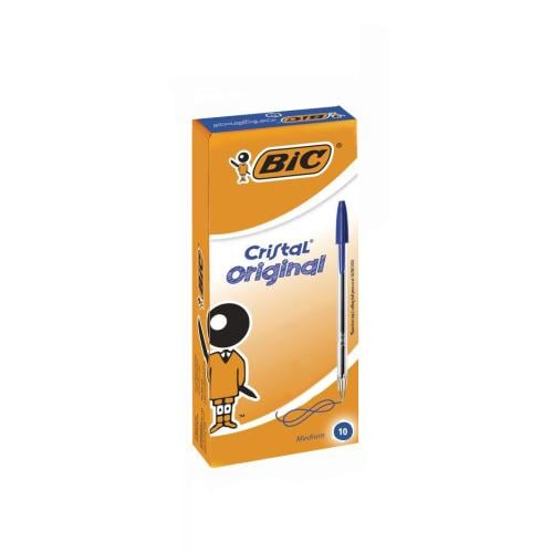 طقم أقلام حبر جاف - أزرق - 10 أقلام - Bic‏