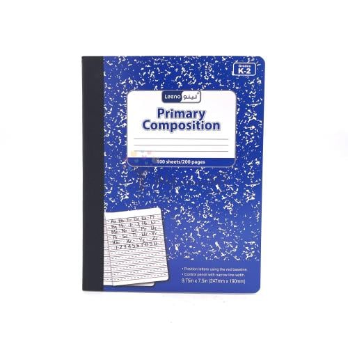 دفتر k2 إنجليزي 100 ورقة 19 سم x 24.7 سم - ماركو