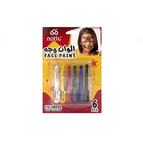 ألوان وجه 6 لون