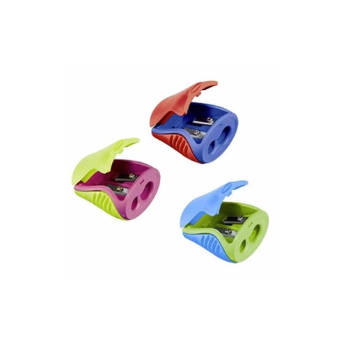 براية أقلام رصاص - فتحتين - متعدد الألوان - مابد