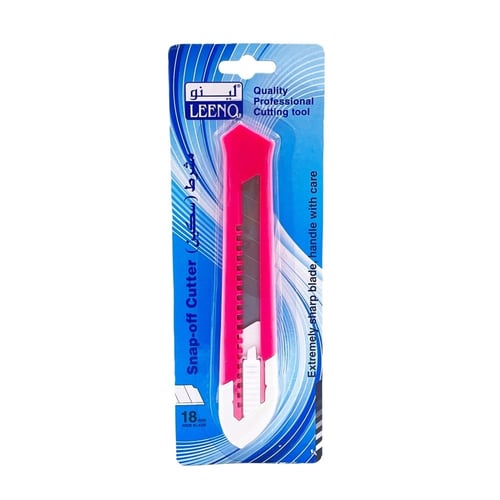 مشرط بلاستيك لينو بقفل أمان - حجم وسط 18 مم - عدة...