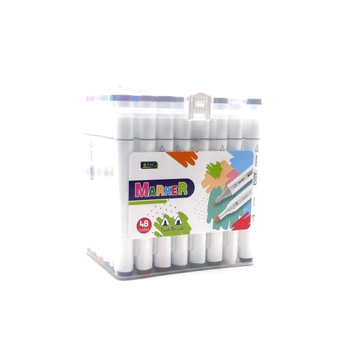 أقلام ماركر ملونة مزدوجة للتلوين والرسم – SbC