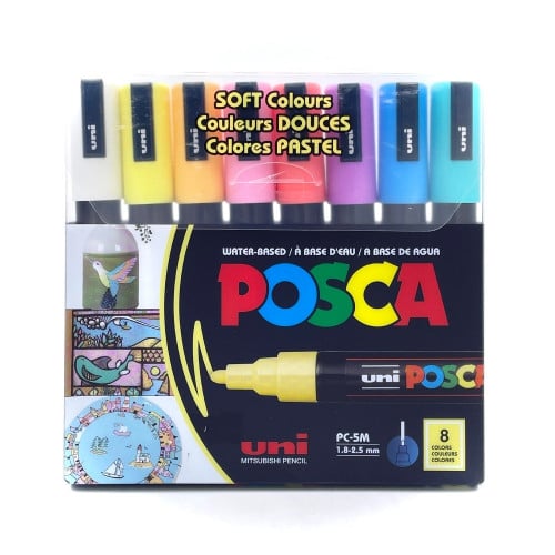 طقم أقلام سوفت بويا برأس 1.8 - 2.5 ملم من بوسكا (P...