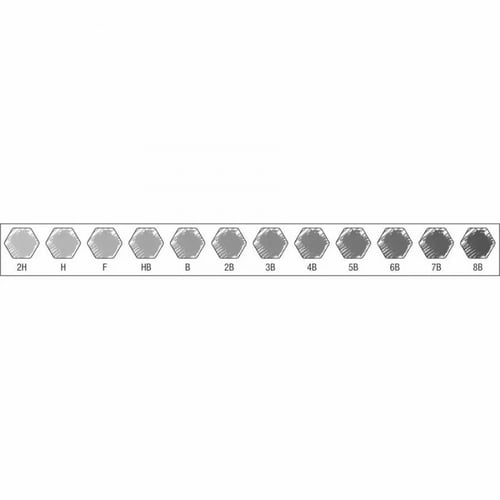 طقم أقلام رصاص جرافيت 9000 من فابر كاستل - 12 قلم