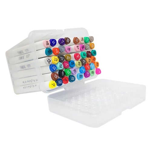 مجموعة أقلام ماركر برؤوس حادة وعريضة من BOOKEY