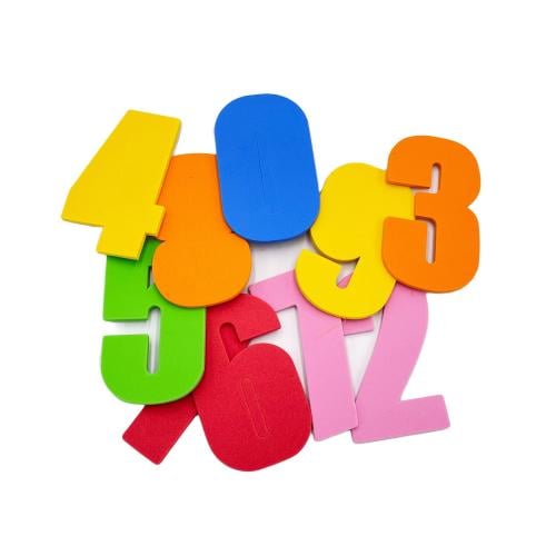 أرقام إسفنج إنجليزية بمغناطيس للأطفال - نوتك