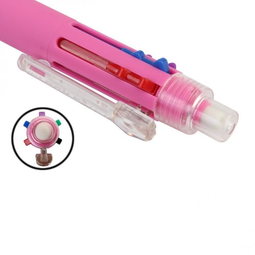 قلم ملون 5 ألوان مع قلم رصاص 0.5 مم (6 في 1) - من...