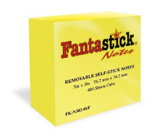 ورق ملاحظات فنتستك - حجمXS - متعدد الألوان