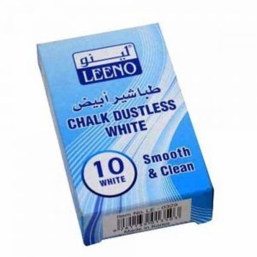 طباشير لينو - 10 حبات (أبيض/ملون)