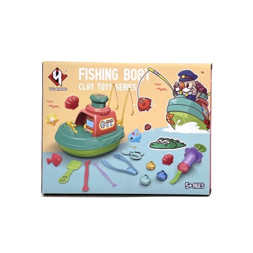 مجموعة معجون مع أشكال سمك