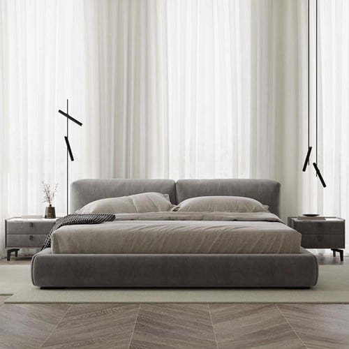 سرير أنيق - بتصميم فخم- طابع عصري