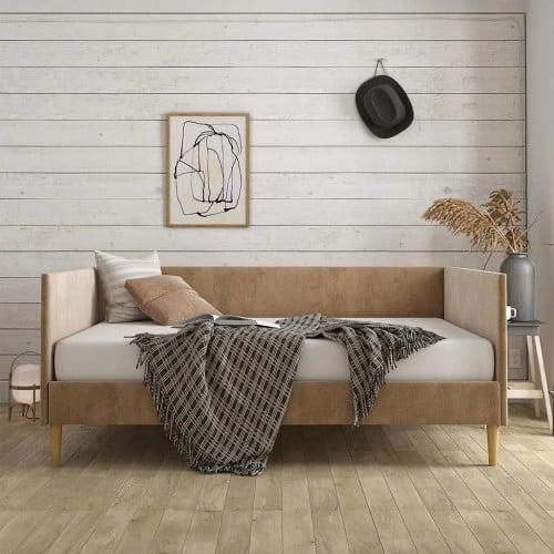 كنبة ثلاثية مودرن بستايل أنيق- لون بني