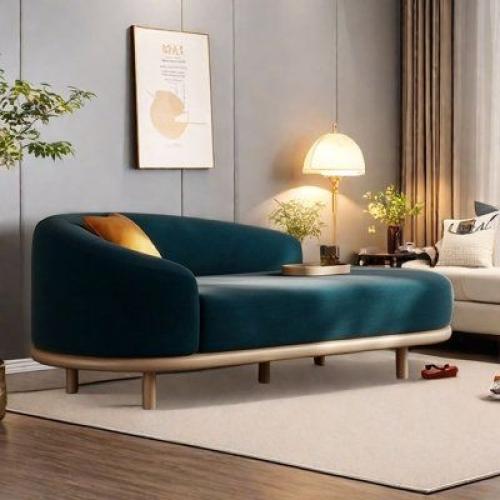 شيزلونج مخمل مودرن-لون اخضر