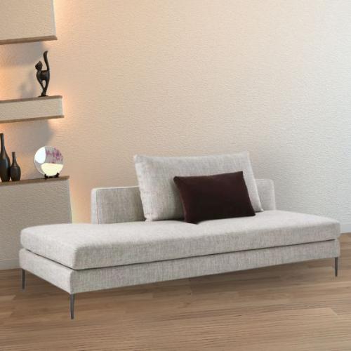 شيزلونج مودرن بتصميم فاخر-لون رمادي