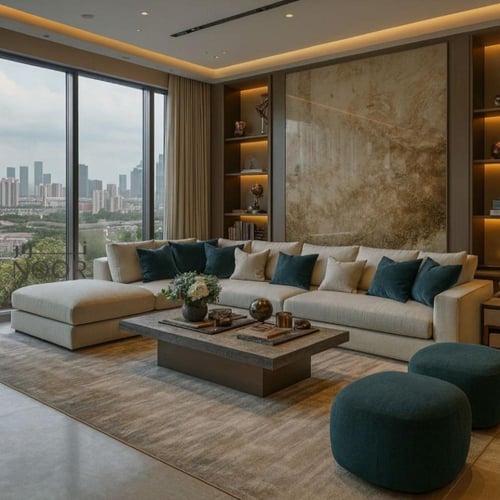 كنب زاوية أندرينا – أوف وايت