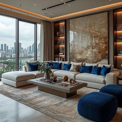 كنب زاوية أندرينا – أوف وايت