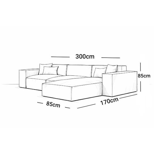 كنب زاوية حرف L بتصميم مميز راقي