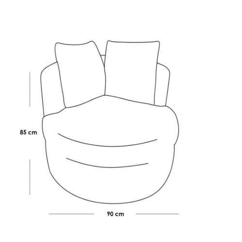 كرسي جانبي قطعتين سكاي