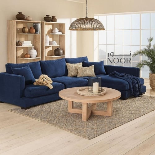 كنب زاوية حرف L - مظهر فخم وراقي