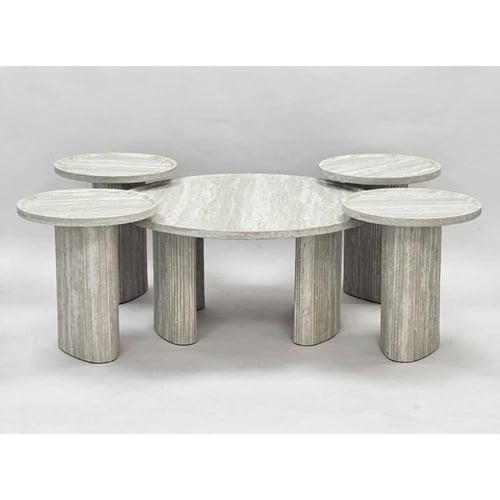 طقم طاولات خدمة 5 قطع بتصميم أنيق و مميز