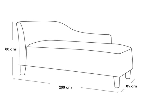 شيزلونج بتصميم ايطالي فاخر- أزرق