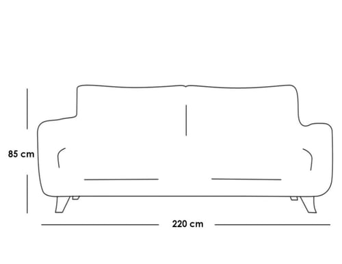 طقم كنب 3 قطع - بيج