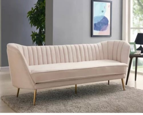 طقم كنب 3 قطع - بيج