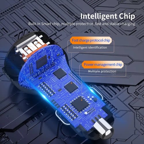 شاحن جوال سياره من Essager مع قارء البطارية