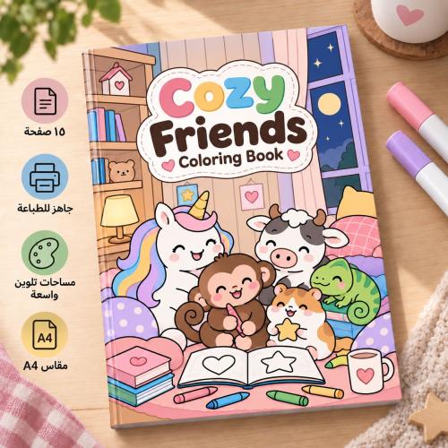 Cozy Friends | صفحات تلوين الأصدقاء اللطيفين