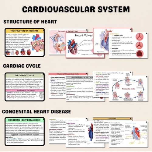 Cardiovascular ملخص الجهاز القلبي الوعائي