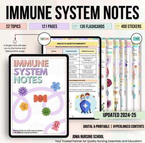 Immunology-ملخص المناعة مع كويز
