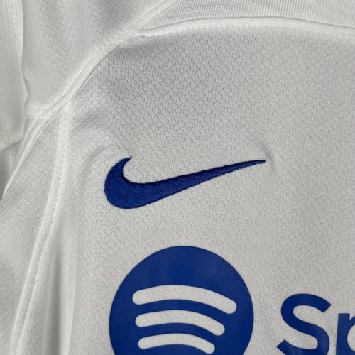 Barcelona Kids Away Kit 23/24 – White Fan Version