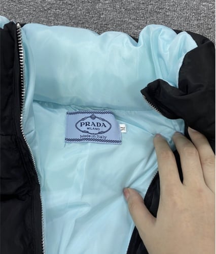 Re-Nylon cropped down prada jacket