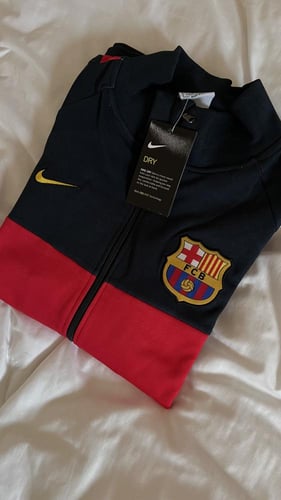 Nike FC Barcelona Blue Full Zip Warm up Track Jack...