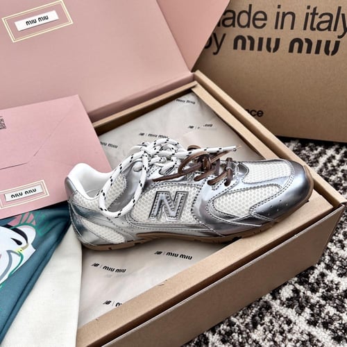 New Balance x Miu Miu 530 SL 'Silver Metallic'