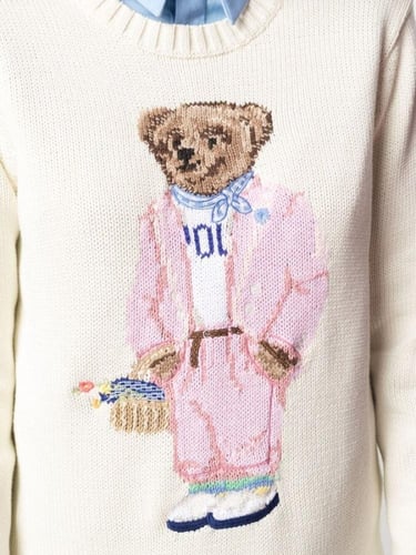 Polo Ralph Lauren Picnic Polo Bear intarsia-knit j...