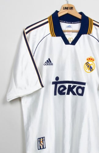 REAL MADRID 1999 2000 HOME CHAMPIONS SHIRT Footbal...