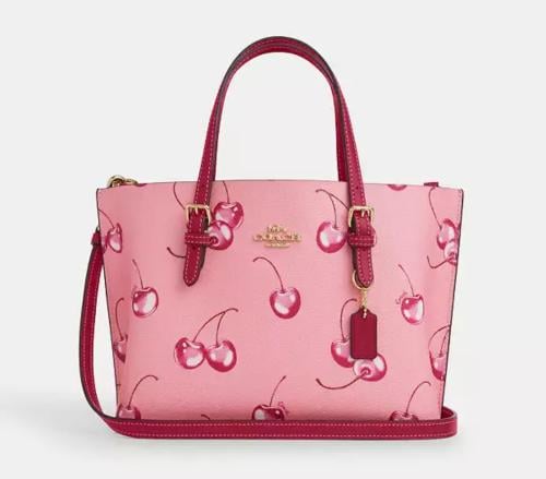Mollie Tote Bag 25 With Cherry Print