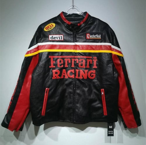 Vintage leather Ferrari jacket