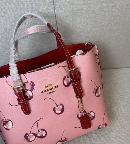 Mollie Tote Bag 25 With Cherry Print
