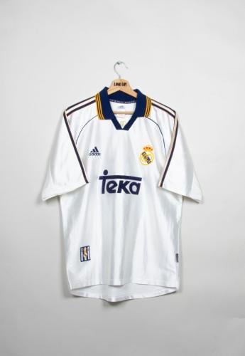 REAL MADRID 1999 2000 HOME CHAMPIONS SHIRT Footbal...
