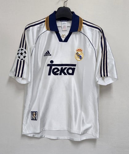 REAL MADRID 1999 2000 HOME CHAMPIONS SHIRT Footbal...