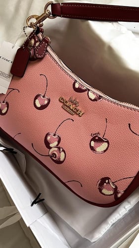 Teri Shoulder Bag With Cherry Print