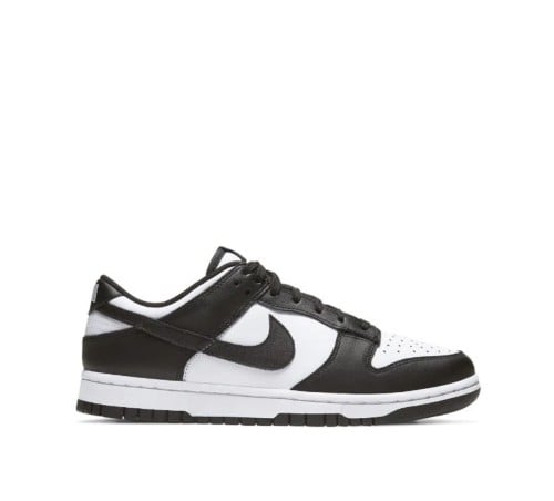 nike dunk low black and white